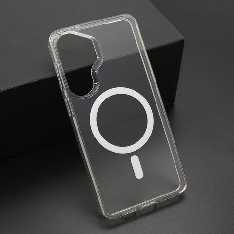 Zastitna futrola COLOR okvir MagSafe - Samsung S946 Galaxy S26 Plus 5G srebrna (providna) (MS).