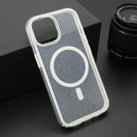 Zastitna futrola CRYSTAL MagSafe - iPhone 15 bela (MS).