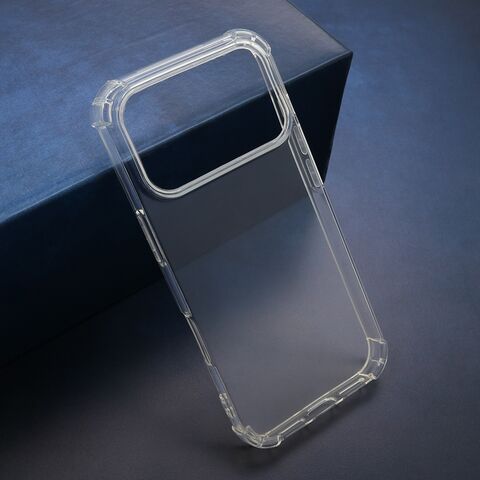 Zastitna silikonska futrola CRASHPROOF - iPhone 17 Pro providna (MS).