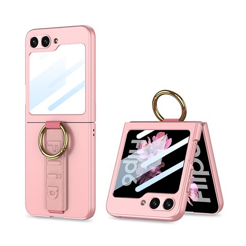 Zastitna futrola STRAP RING CASE - Samsung F741B/F761B Galaxy Z Flip 6 5G/Z Flip 7 FE 5G roze (GKK case) (MS).
