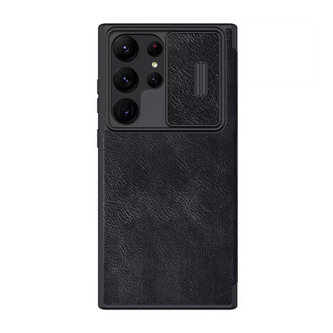 Zastitna futrola Nillkin Qin Pro Leather - Samsung Galaxy S23 Ultra crna.