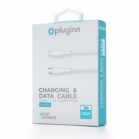 Data Kabl Pluginn PI-PDL 30W Type C na Lightning beli 1m.
