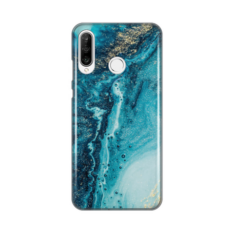 PRINT silikonska futrola - Huawei P30 Lite Pretty Marble.