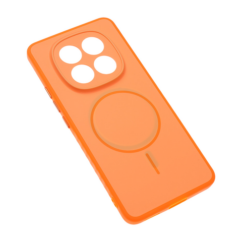 Zastitna futrola Magsafe mat Line - Xiaomi Redmi Note 15 Pro 4G narandzasta.