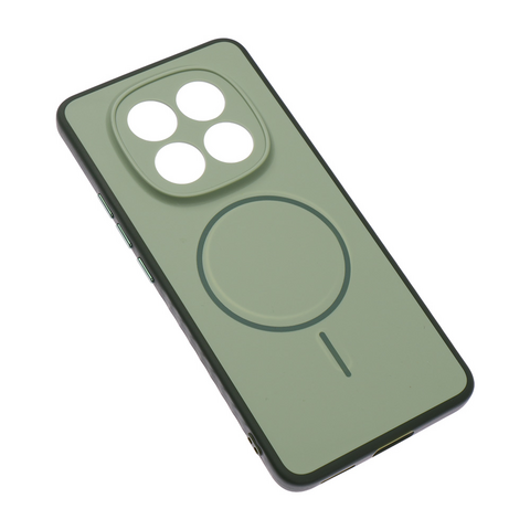 Zastitna futrola Magsafe mat Line - Xiaomi Redmi Note 15 Pro 4G zelena.