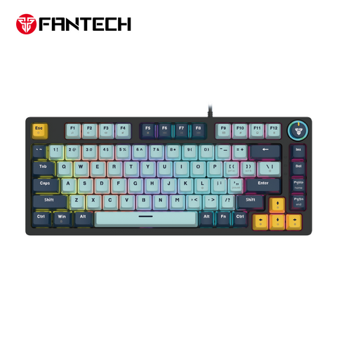 Tastatura Mehanicka Gaming Fantech MK875V2 RGB Atom 81 Mizu SkyBlue (Rosie switch).
