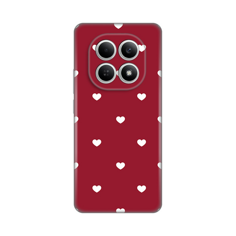 PRINT silikonska futrola skin (ultra tanka) - Xiaomi Redmi Note 15 4G/5G Burgundy Hearts.