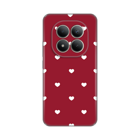 PRINT silikonska futrola skin (ultra tanka) - Xiaomi Redmi Note 15 Pro Plus 5G Burgundy Hearts.