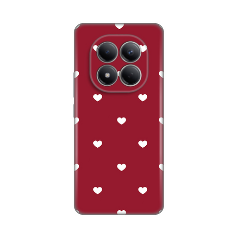 PRINT silikonska futrola skin (ultra tanka) - Xiaomi Redmi Note 15 Pro 4G Burgundy Hearts.