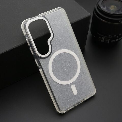 Zastitna futrola SPARKLING LOOK MagSafe - Samsung S941 Galaxy S26 5G bela (MS).