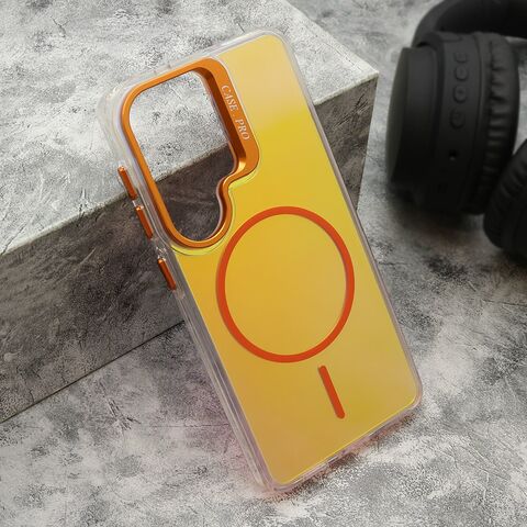 Zastitna futrola GLOW LOOK MagSafe - Samsung S941 Galaxy S26 5G narandzasta (MS).