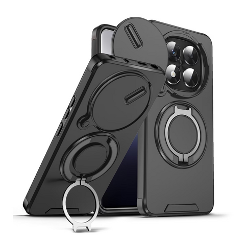 Zastitna futrola CamShield Ring stand - Xiaomi Redmi Note 15 Pro Plus 5G (EU) crna.