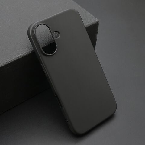 KOLOR silikonska futrola skin (ultra tanka) - iphone 16 (6.1) crna (MS).