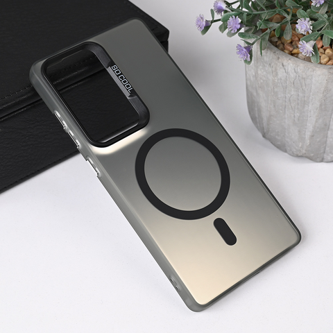 Zastitna futrola Magsafe providna - Samsung S938 Galaxy S25 Ultra crna.