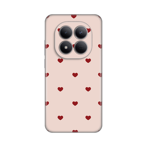 PRINT silikonska futrola - Xiaomi Redmi Note 15 Pro 5G Beige Hearts.