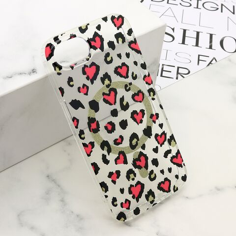 Zastitna futrola LEOPARD MagSafe - iPhone 16e/17e (6.1) roze (MS).