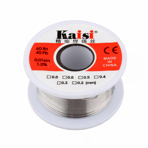 Kalaj zica Kaisi 0.5mm/Sn60%/Pb40%/Flux (fluks) 1.2%.