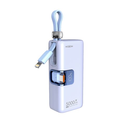 Back Up baterija (univerzalna) Moxom MX-PB161 fast PD20W+ PD22.5W 5000mAh plava (MS).
