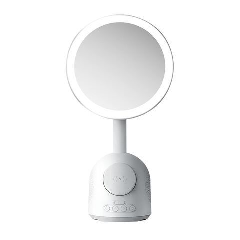 Zvucnik bluetooth + Ogledalo makeup + Bezicni punjac MagSafe SY-W02250 sivi (MS).