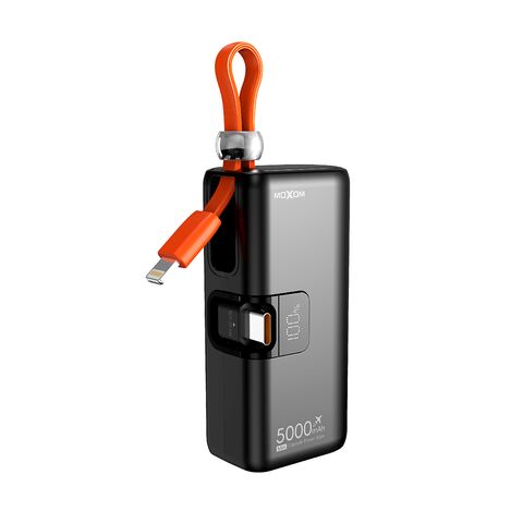 Back Up baterija (univerzalna) Moxom MX-PB161 fast PD20W+ PD22.5W 5000mAh crna (MS).