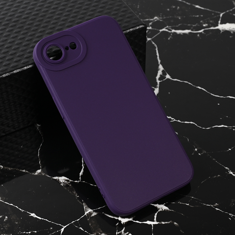 Teracell GIULIETTA silikonska futrola - iPhone 16e/17e 6.1 mat tamno ljubicasta.