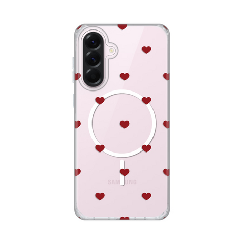 Zastitna futrola print Magsafe - Samsung A566 Galaxy A56 Red Hearts.