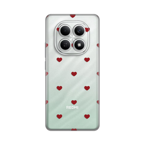 PRINT silikonska futrola - Xiaomi Redmi Note 15 5G Red Hearts.