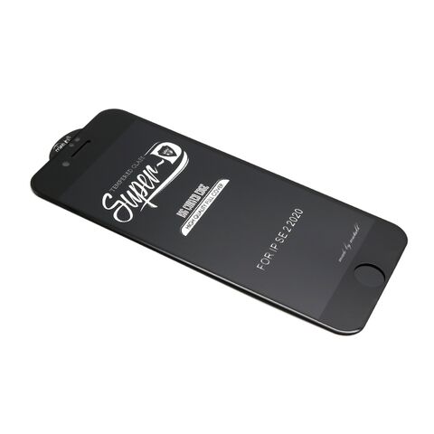 Tempered glass (zastitno staklo za ekran) 11D - iPhone SE (2020/2022) SUPER D crna (MS).