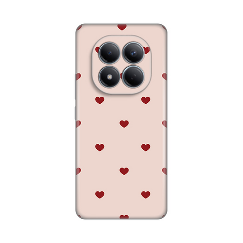 PRINT silikonska futrola - Xiaomi Redmi Note 15 Pro 4G Beige Hearts.