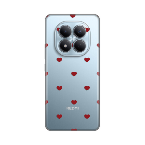PRINT silikonska futrola - Xiaomi Redmi Note 15 Pro 4G Red Hearts.