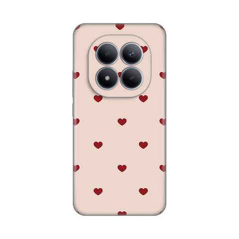 PRINT silikonska futrola - Xiaomi Redmi Note 15 Pro Plus 5G Beige Hearts.