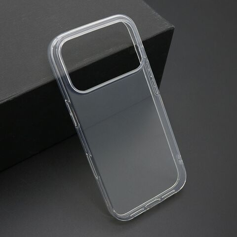 PROTECT silikonska futrola skin (ultra tanka) - iPhone 17 Pro providna (bela) (MS).