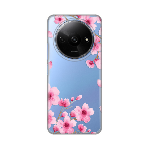 PRINT silikonska futrola skin (ultra tanka) - Xiaomi Redmi A3 Rose Flowers.