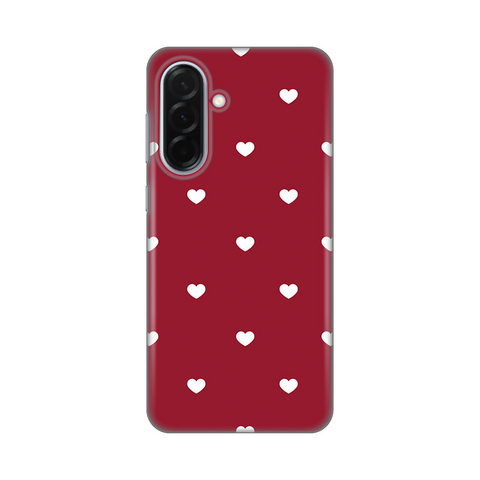 PRINT silikonska futrola skin (ultra tanka) - Samsung A366 Galaxy A36 5G Burgundy Hearts.