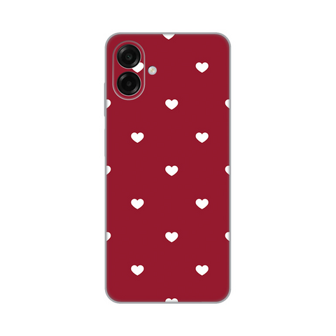 PRINT silikonska futrola skin (ultra tanka) - Samsung A075F Galaxy A07 Burgundy Hearts.