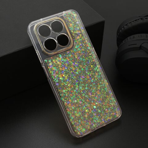 Zastitna futrola CRYSTAL GLOW - Huawei Honor X7d/Honor Smart 400 4G narandzasta (MS).