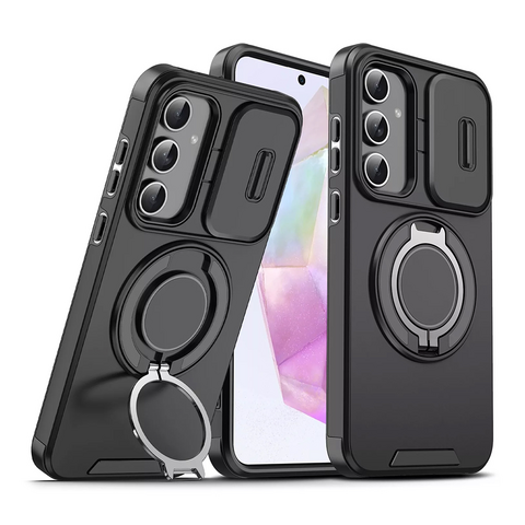 Zastitna futrola CamShield Ring stand - Samsung A576 Galaxy A57 5G crna.