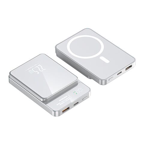 Back Up baterija (univerzalna) MagSafe M100 15W PD 20W+22.5W Fast 10000mAh beli (MS).