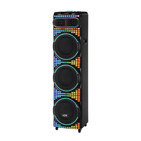 Zvucnik bluetooth NDR-3260 100W 3*12 inca sa dva mikrofona crni (MS).