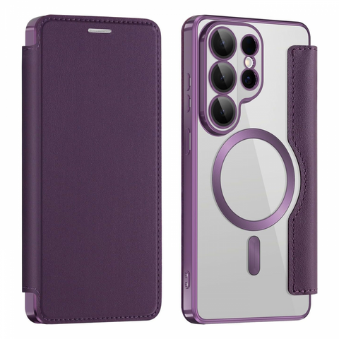 Zastitna futrola Magsafe Lux bi fold (na preklop) - Samsung S948 Galaxy S26 Ultra ljubicasta.