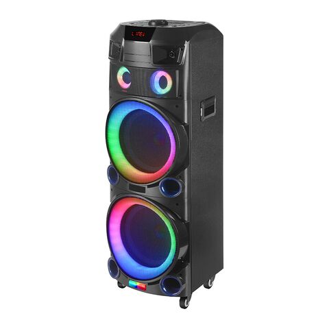 Zvucnik Bluetooth NDR-7022 80W 2*12 inca sa dva mikrofona crni (MS).