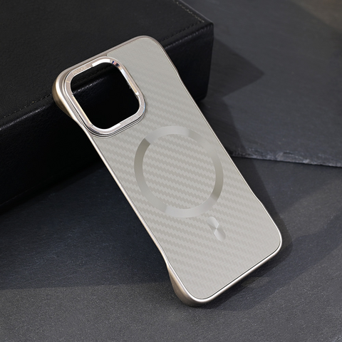 Zastitna futrola Magsafe Carbon - iPhone 13 Pro siva.