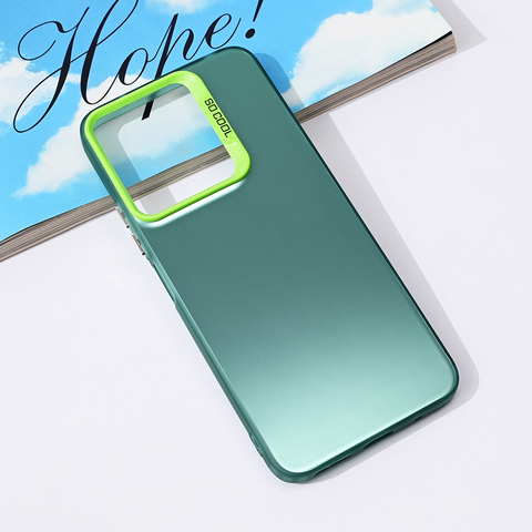 Zastitna futrola providna - Xiaomi Redmi 13 zelena.