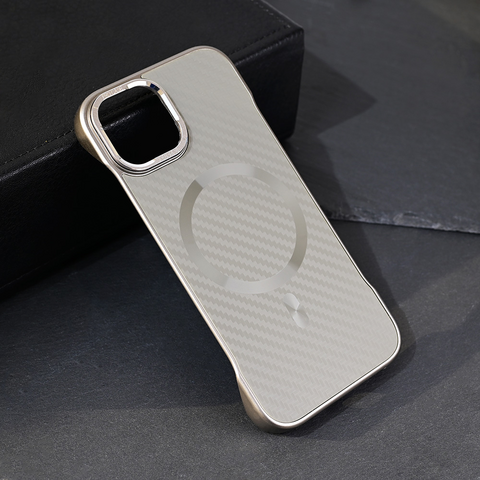 Zastitna futrola Magsafe Carbon - iPhone 15 6.1 siva.