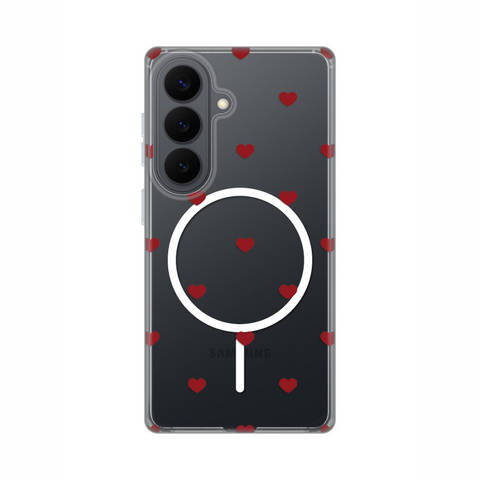 Zastitna futrola print Magsafe - Samsung S941 Galaxy S26 Red Hearts.