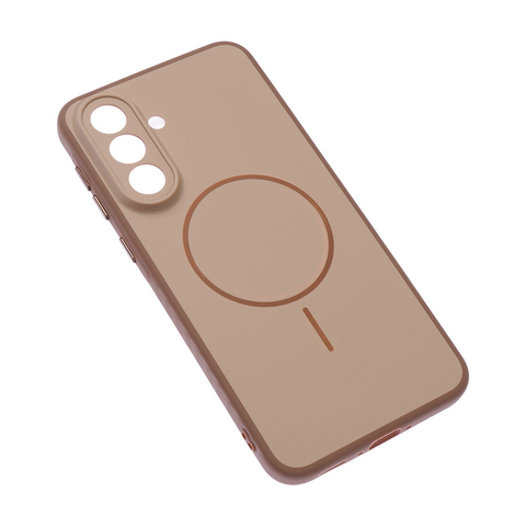 Zastitna futrola Magsafe mat Line - Samsung A576 Galaxy A57 braon.