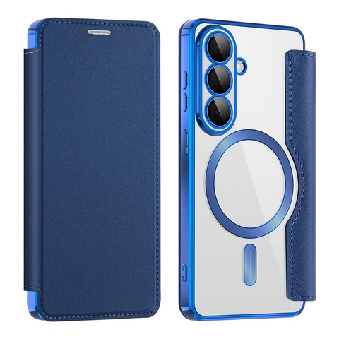 Zastitna futrola Magsafe Lux bi fold (na preklop) - Samsung S941 Galaxy S26 plava.