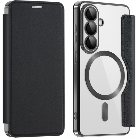 Zastitna futrola Magsafe Lux bi fold (na preklop) - Samsung S941 Galaxy S26 crna.