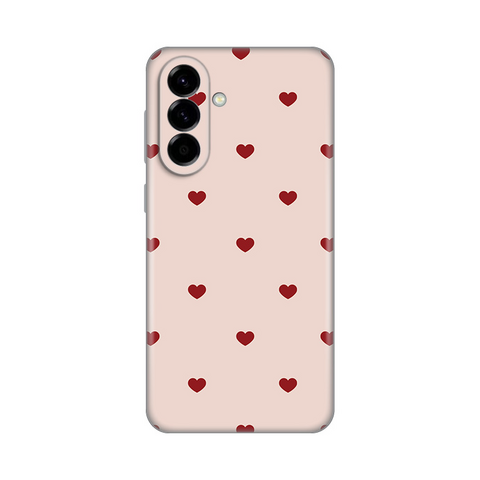 PRINT silikonska futrola - Samsung A576 Galaxy A57 5G Beige Hearts.
