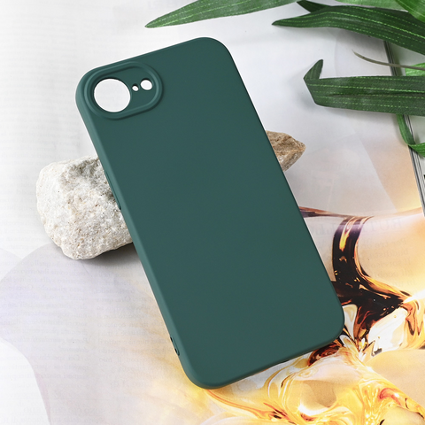 Zastitna futrola Teracell Soft Velvet - iPhone 16e/17e 6.1 tamno zelena.